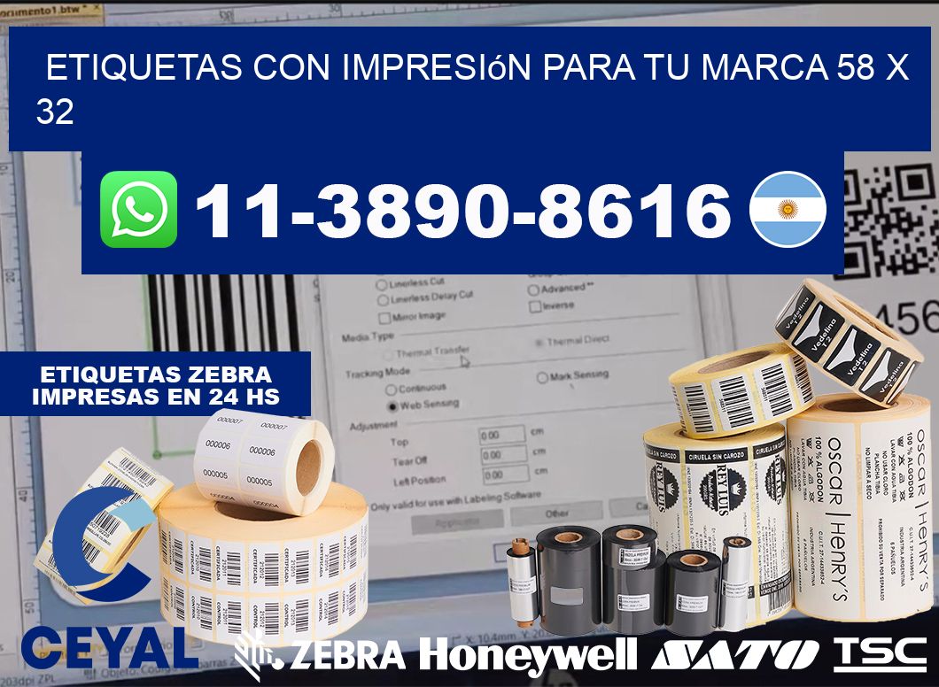 etiquetas con impresión para tu marca 58 x 32