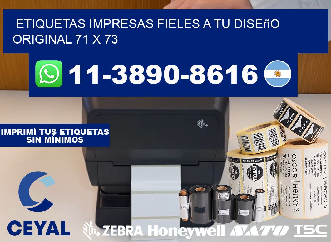 etiquetas impresas fieles a tu diseño original 71 x 73