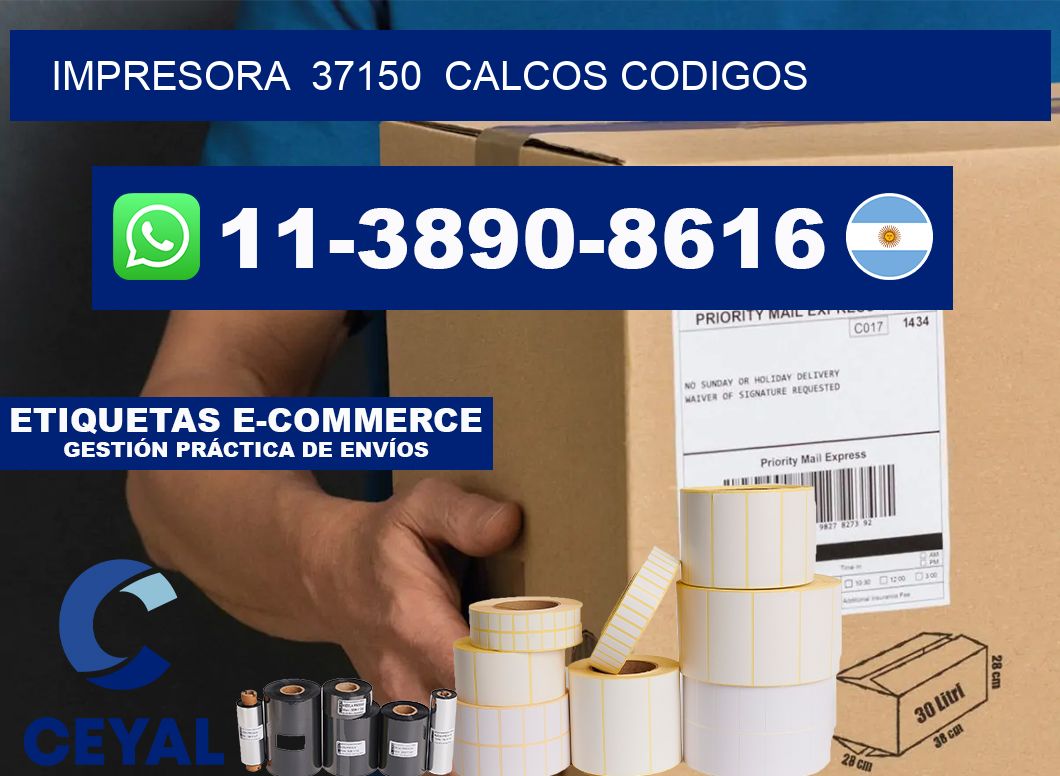 impresora 37150 calcos codigos