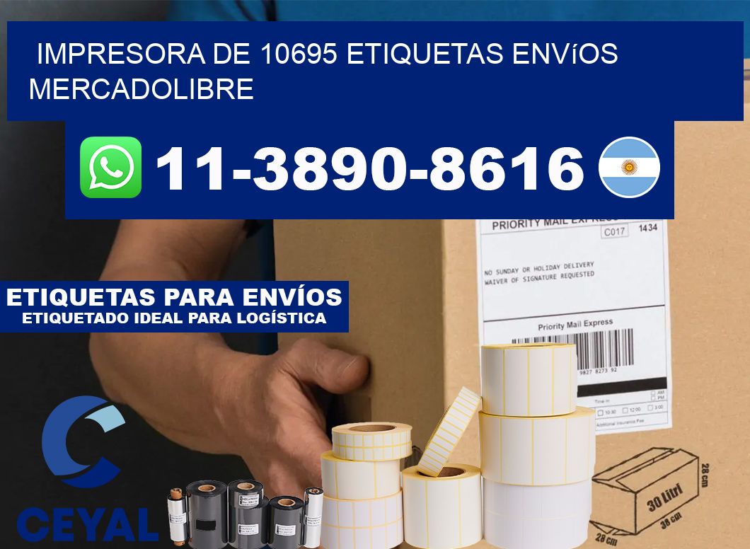 impresora de 10695 etiquetas envíos mercadolibre