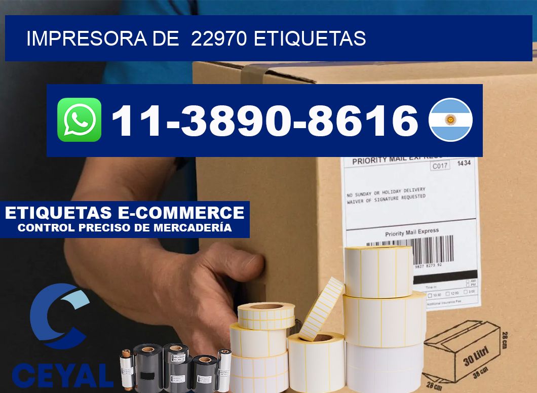 impresora de 22970 etiquetas