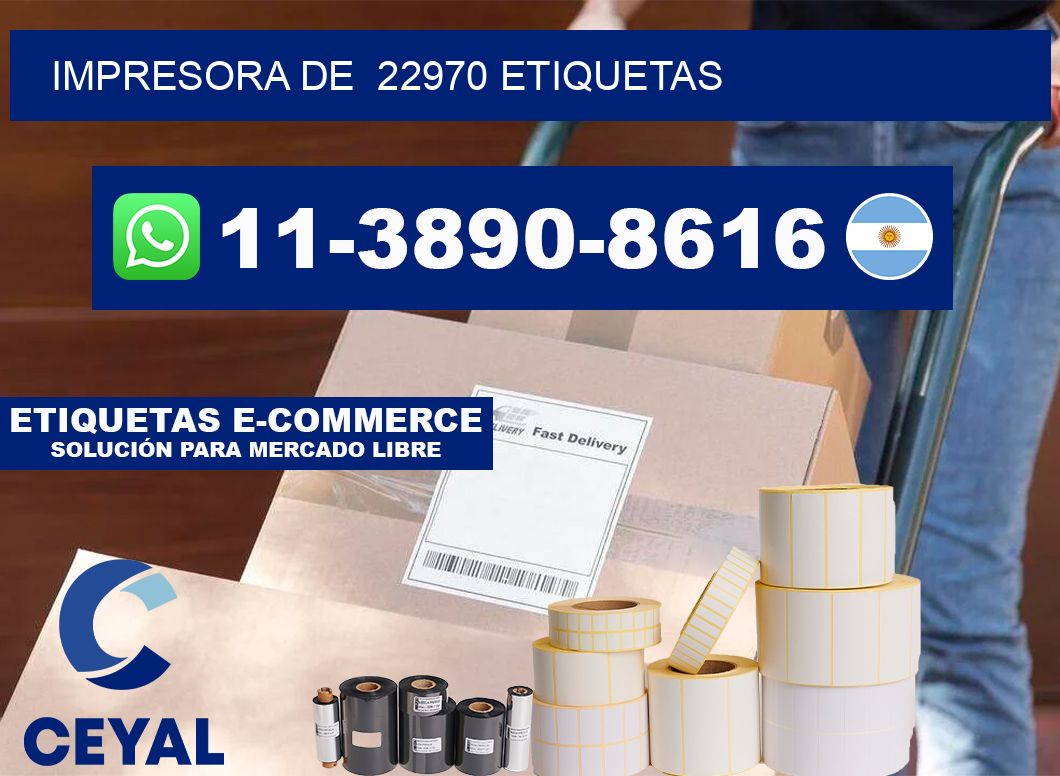 impresora de  22970 etiquetas