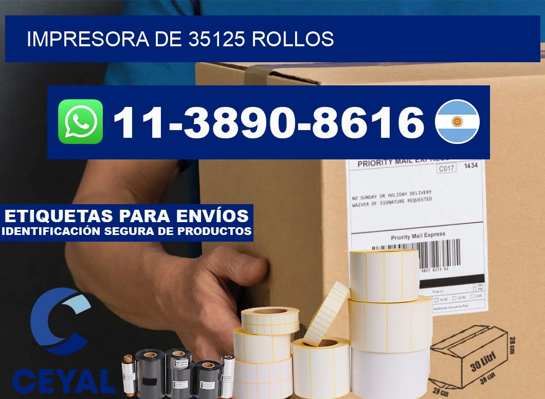 impresora de 35125 rollos