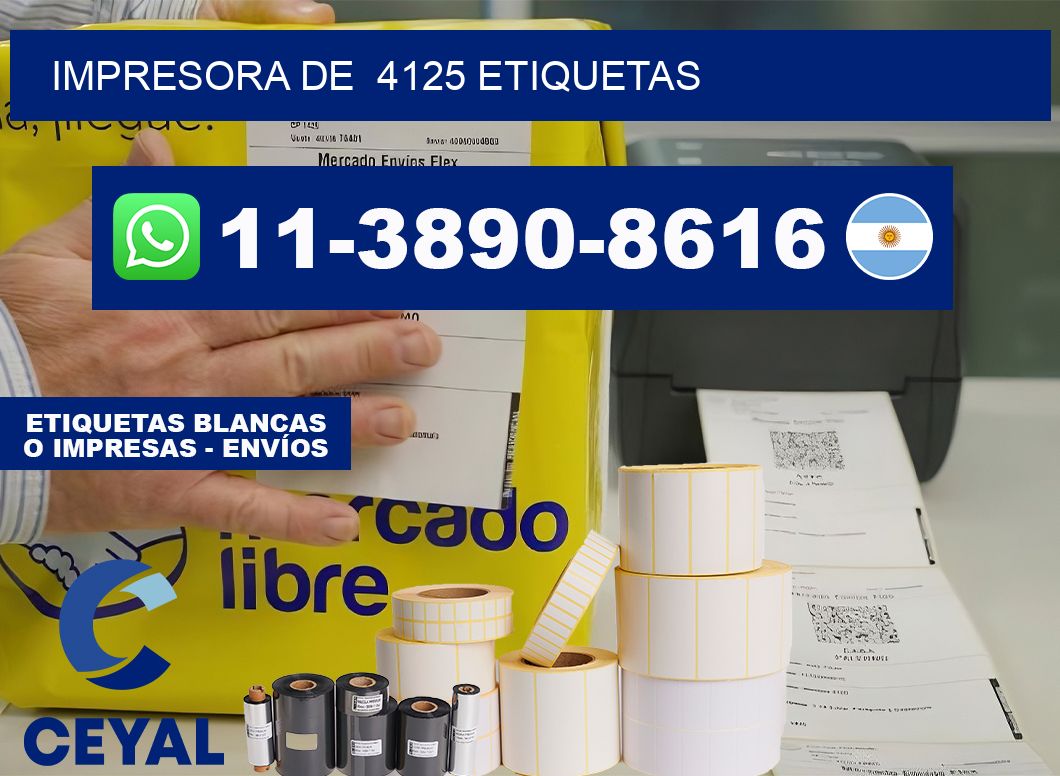 impresora de  4125 etiquetas