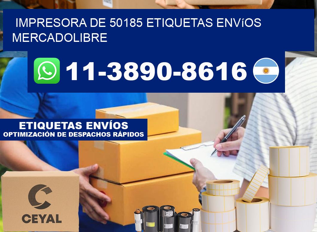 impresora de 50185 etiquetas envíos mercadolibre