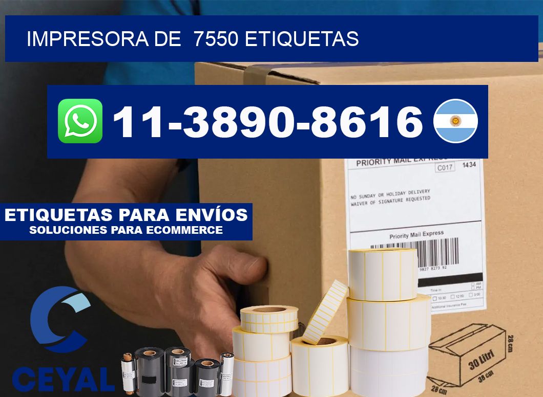 impresora de  7550 etiquetas