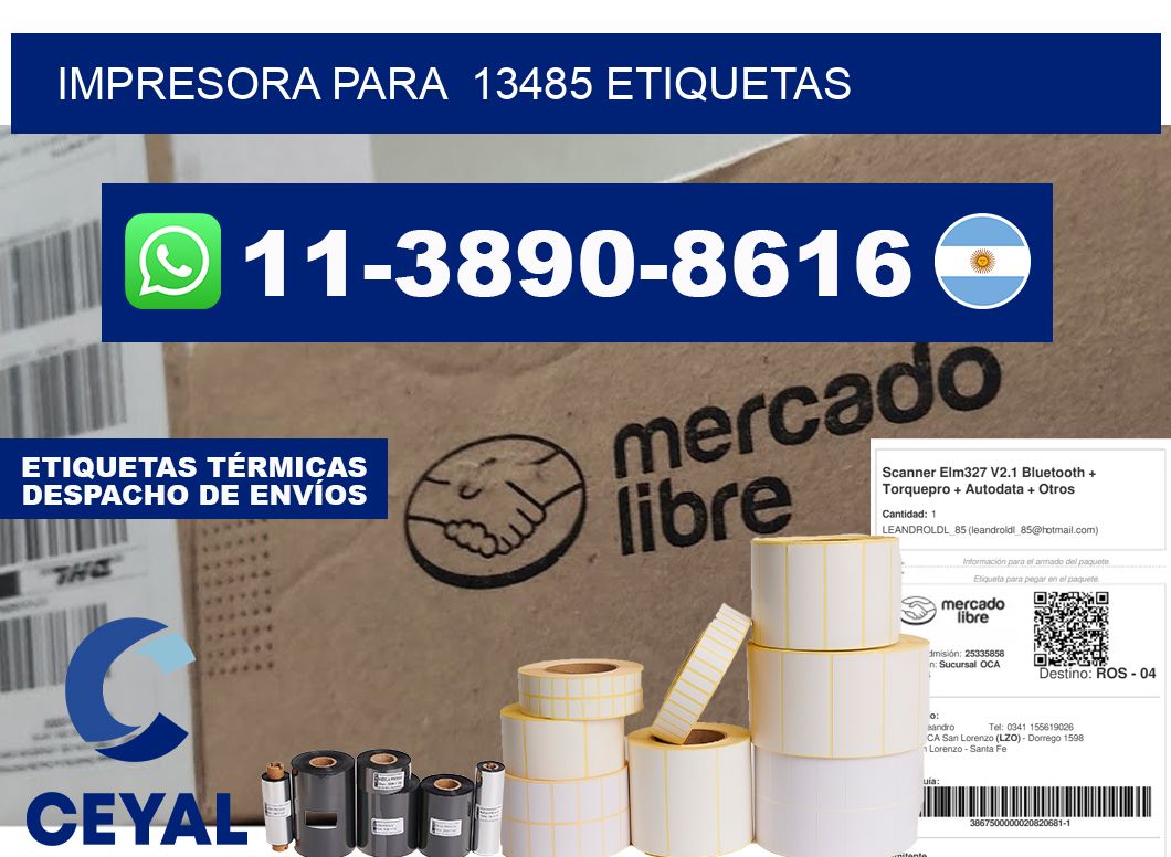 impresora para 13485 etiquetas
