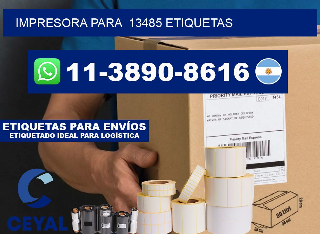 impresora para 13485 etiquetas