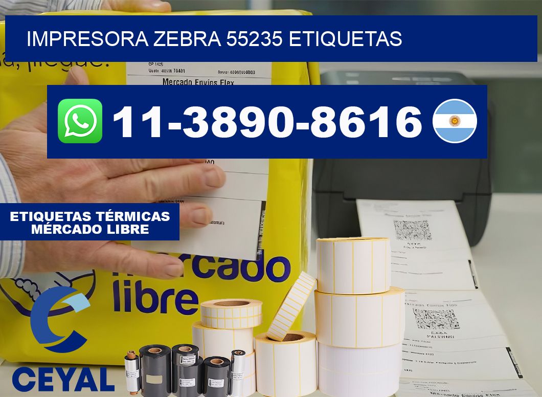 impresora zebra 55235 etiquetas