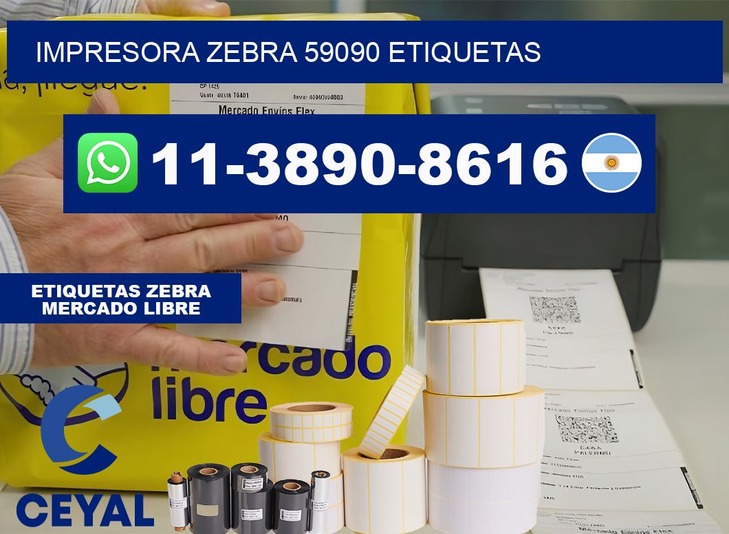 impresora zebra 59090 etiquetas