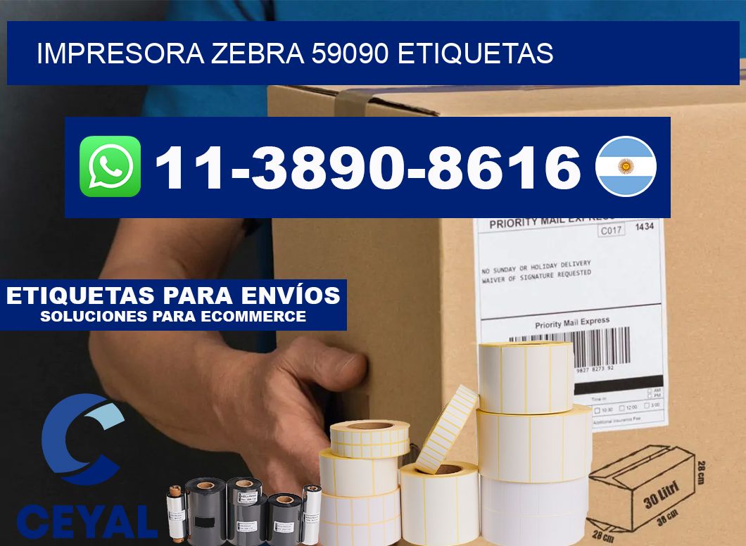 impresora zebra 59090 etiquetas