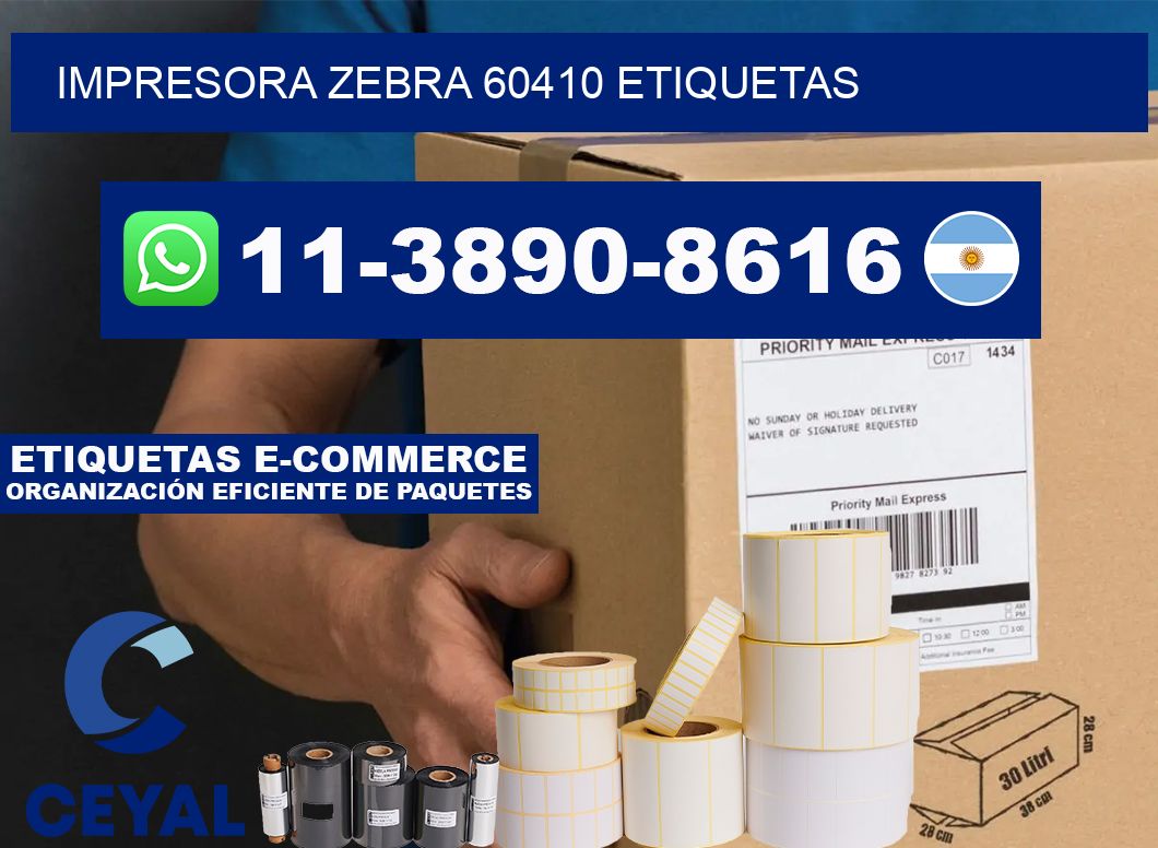 impresora zebra 60410 etiquetas