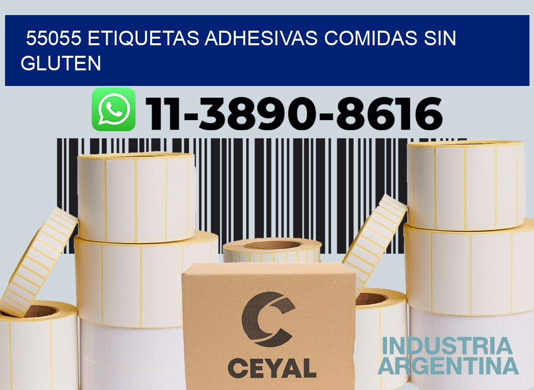 55055 etiquetas adhesivas comidas sin gluten