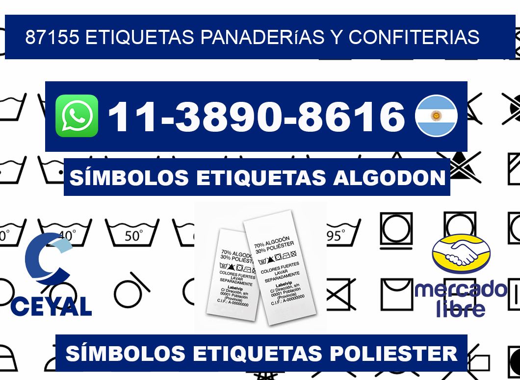87155 etiquetas panaderías y confiterias