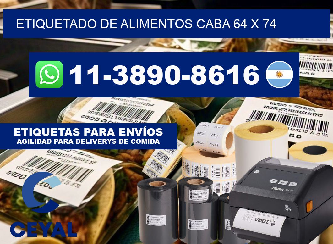 Etiquetado de alimentos caba 64 x 74