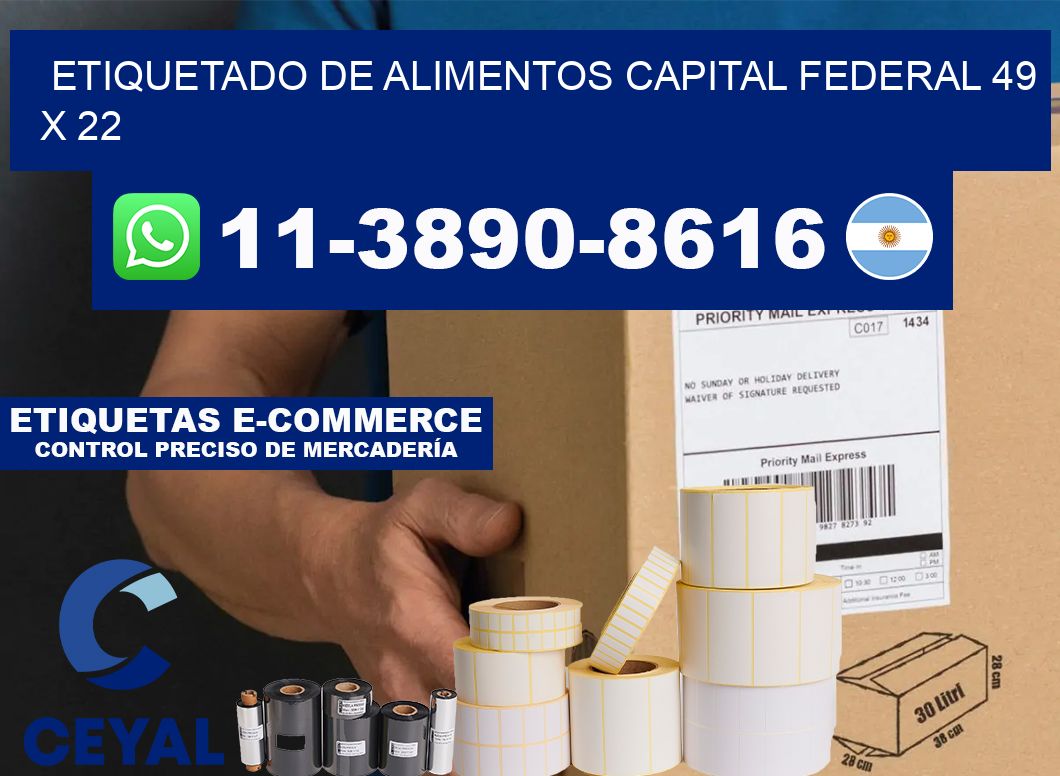 Etiquetado de alimentos capital federal 49 x 22
