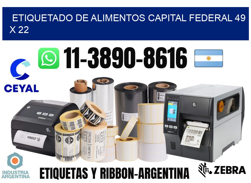 Etiquetado de alimentos capital federal 49 x 22