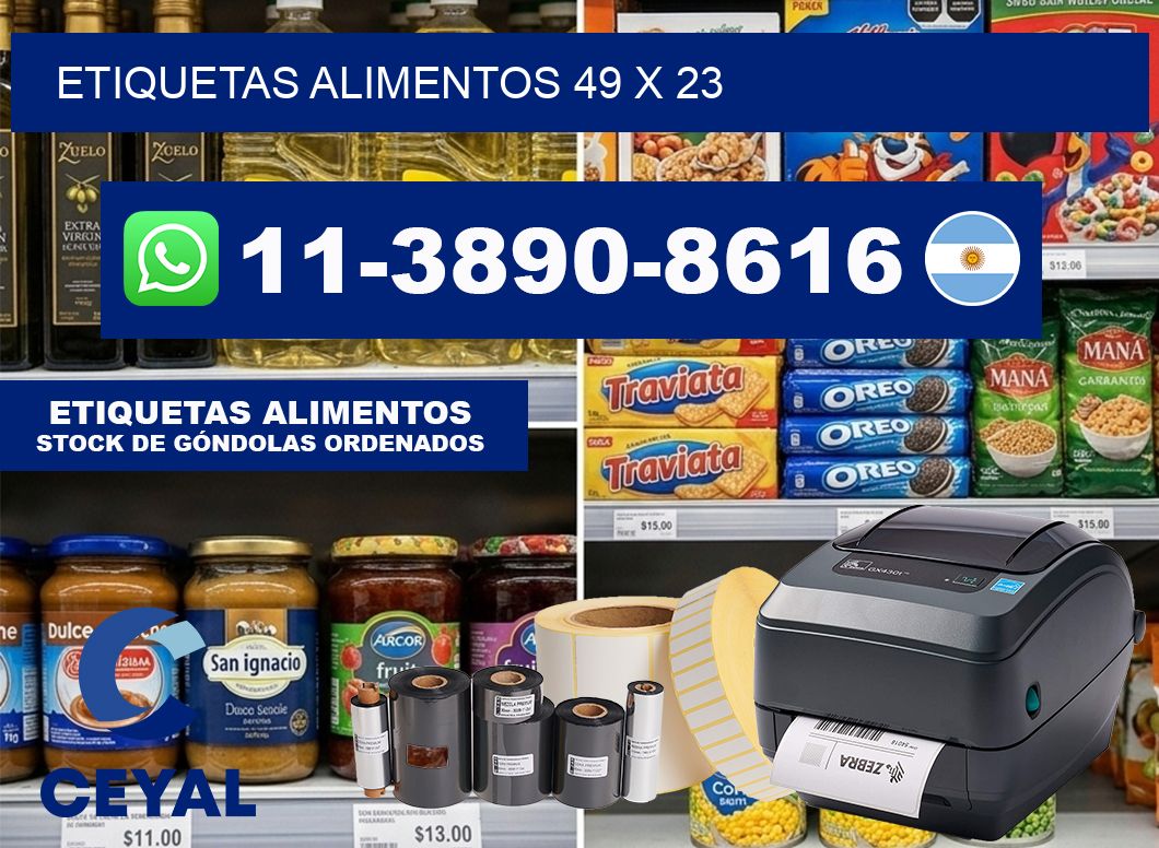 Etiquetas alimentos 49 x 23