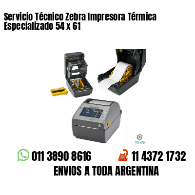 Servicio Técnico Zebra Impresora Térmica Especializado 54 x 61