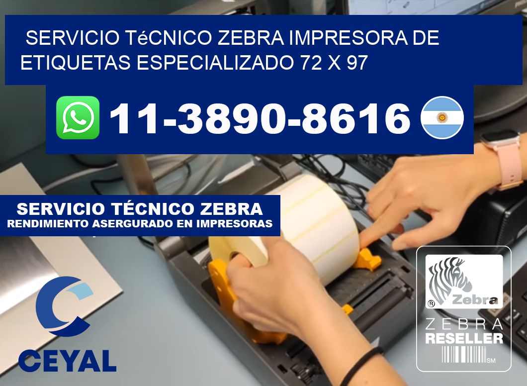 Servicio Técnico Zebra Impresora de Etiquetas Especializado 72 x 97