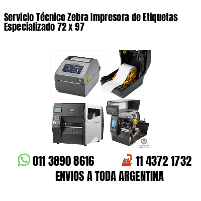 Servicio Técnico Zebra Impresora de Etiquetas Especializado 72 x 97