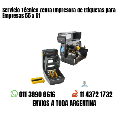 Servicio Técnico Zebra Impresora de Etiquetas para Empresas 55 x 51