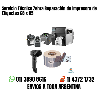 Servicio Técnico Zebra Reparación de Impresora de Etiquetas 68 x 85
