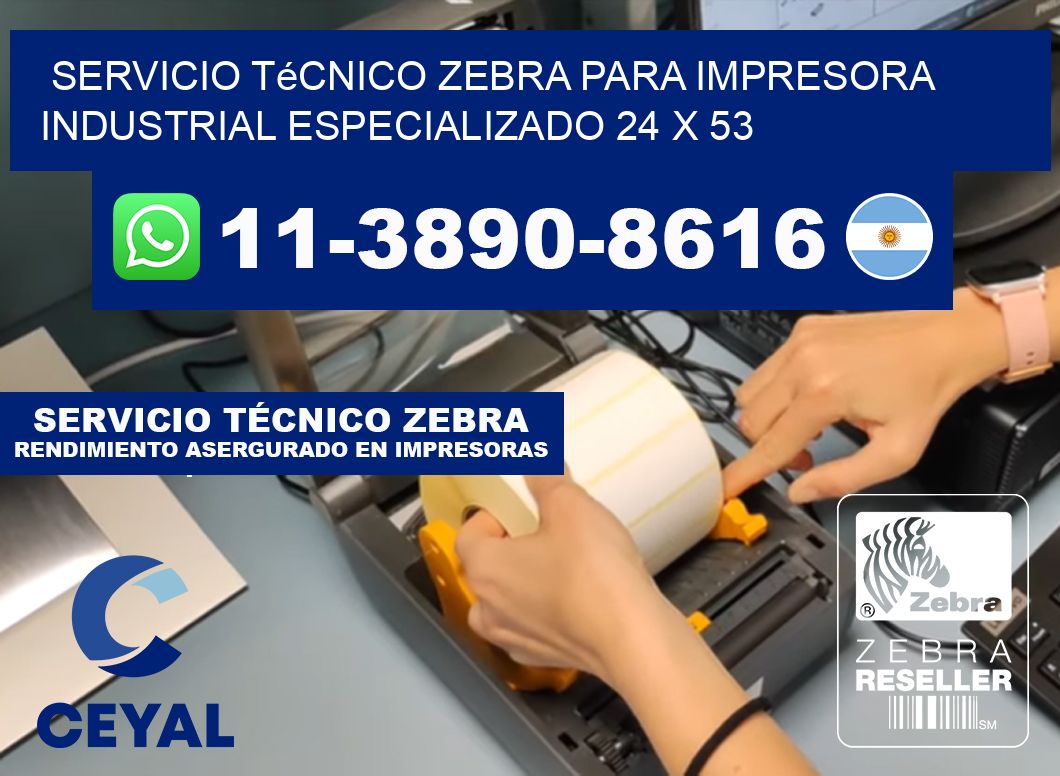 Servicio Técnico Zebra para Impresora Industrial Especializado 24 x 53