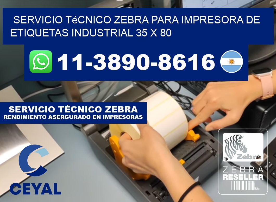 Servicio Técnico Zebra para Impresora de Etiquetas Industrial 35 x 80