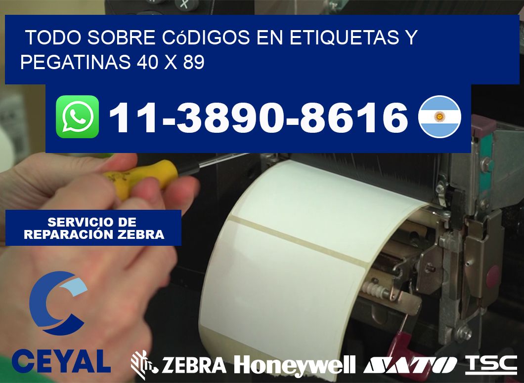 Todo sobre códigos en etiquetas y pegatinas 40 x 89