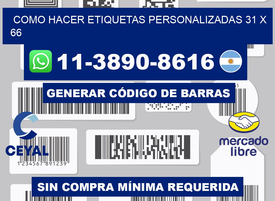 como hacer etiquetas personalizadas 31 x 66