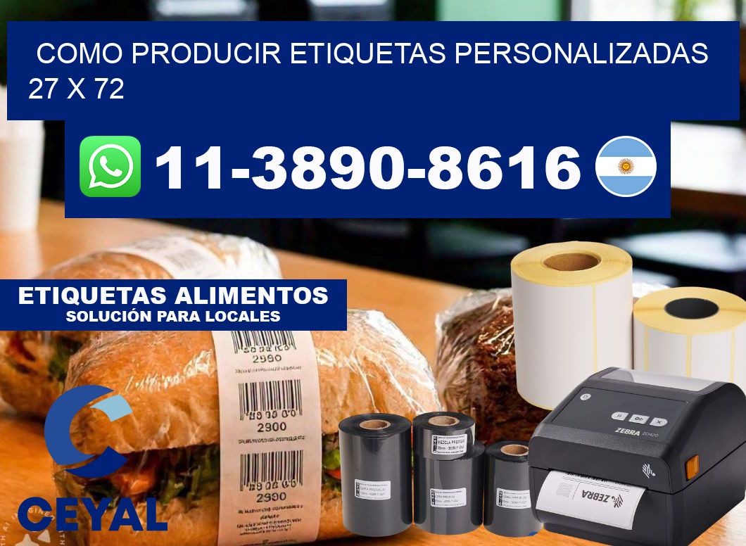 como producir etiquetas personalizadas 27 x 72