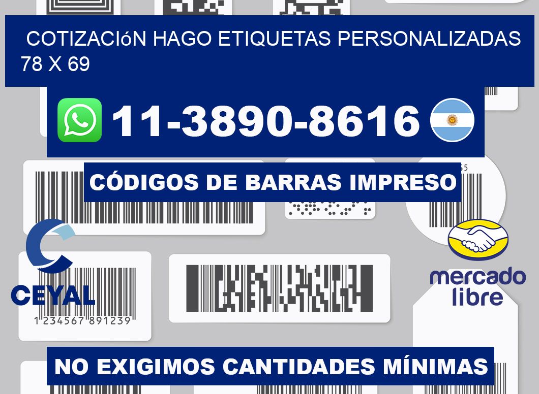 cotización hago etiquetas personalizadas 78 x 69