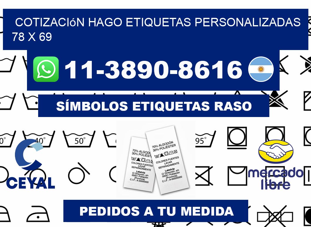 cotización hago etiquetas personalizadas 78 x 69