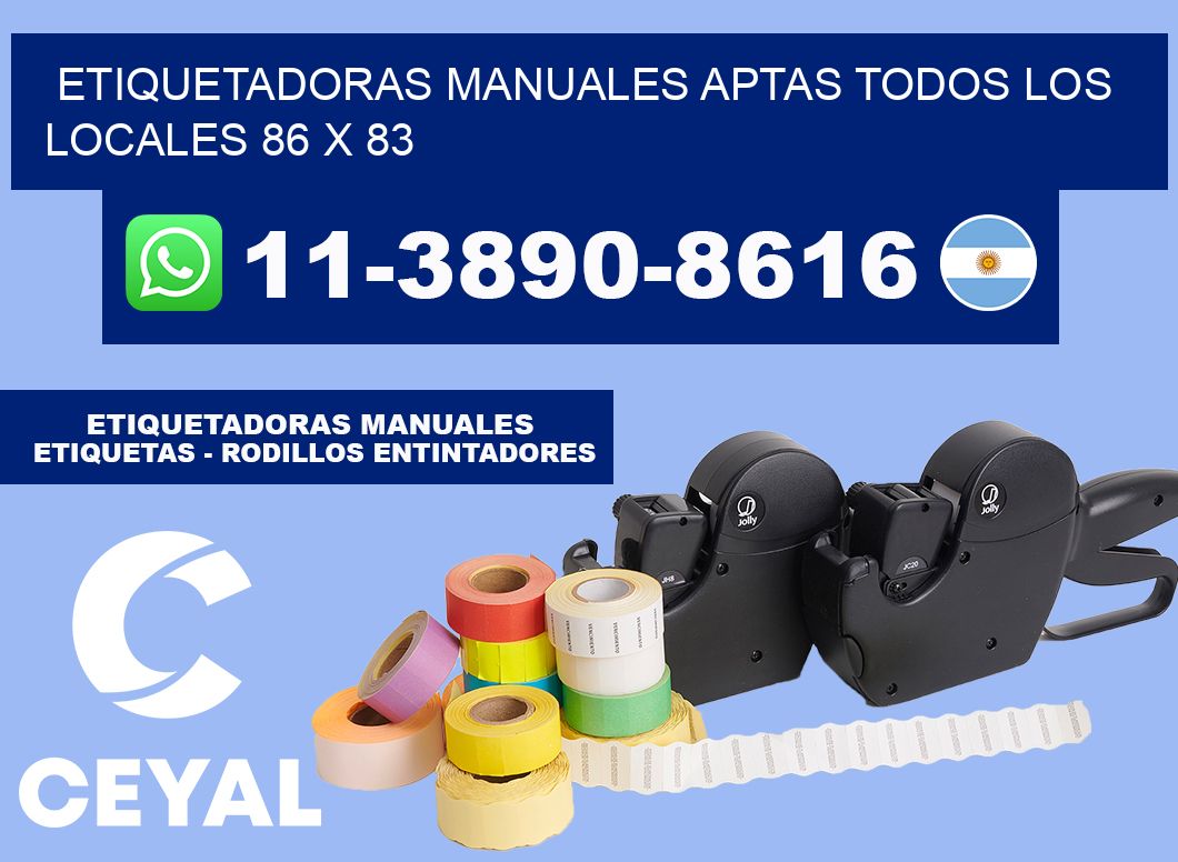 etiquetadoras manuales aptas todos los locales 86 x 83
