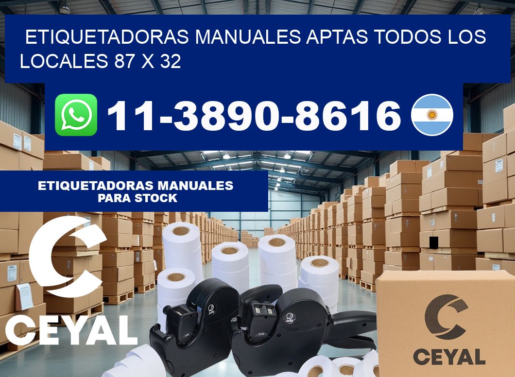 etiquetadoras manuales aptas todos los locales 87 x 32