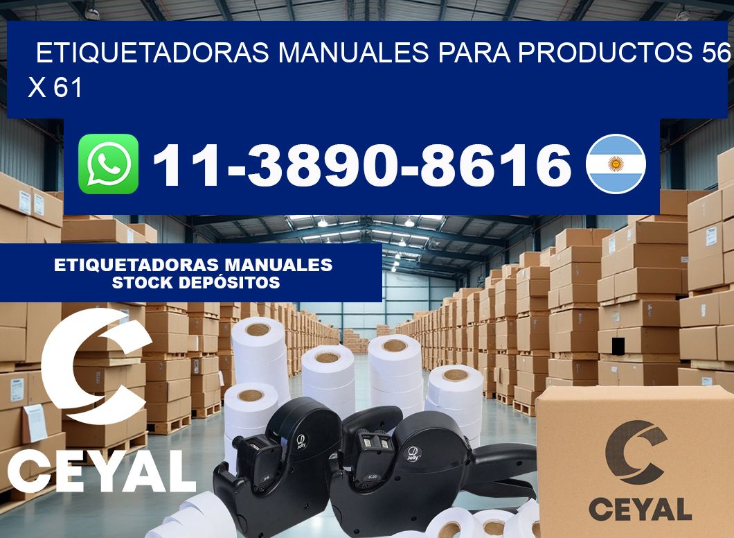 etiquetadoras manuales para productos 56 x 61