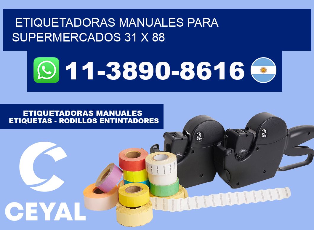 etiquetadoras manuales para supermercados 31 x 88