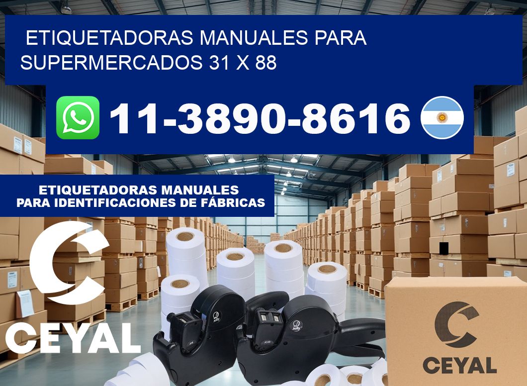 etiquetadoras manuales para supermercados 31 x 88