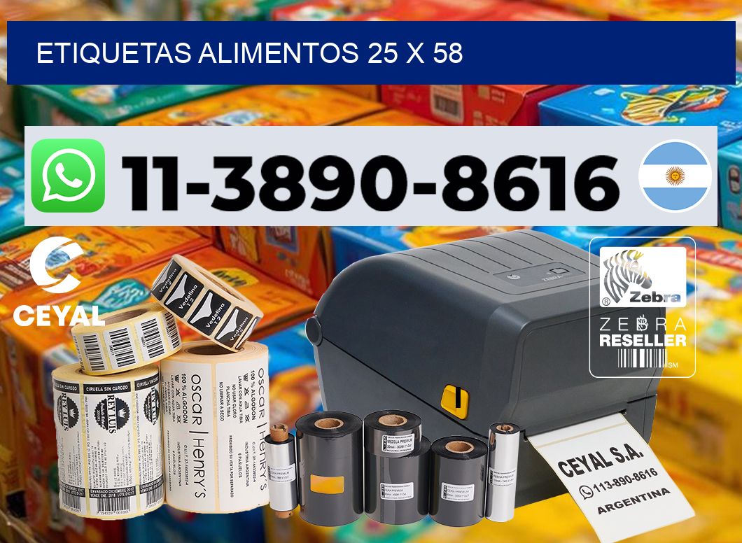 etiquetas alimentos 25 x 58