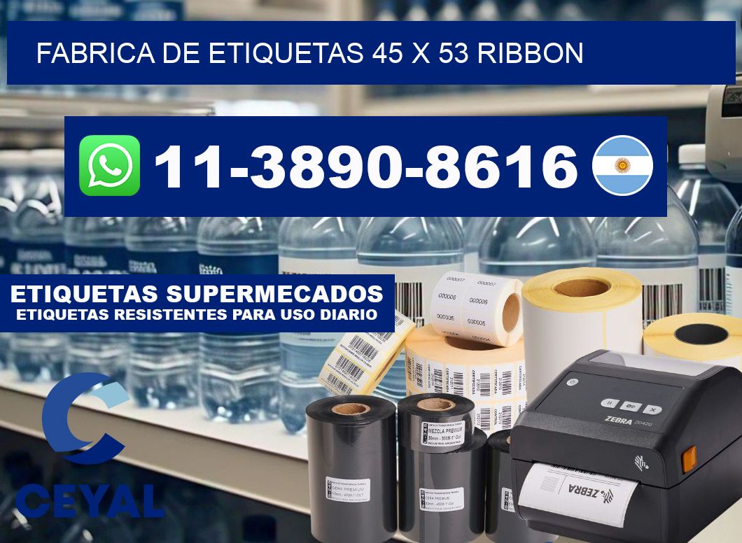 fabrica de etiquetas 45 x 53 ribbon