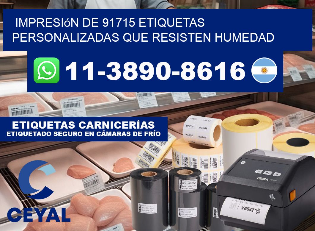 impresión de 91715 etiquetas personalizadas que resisten humedad