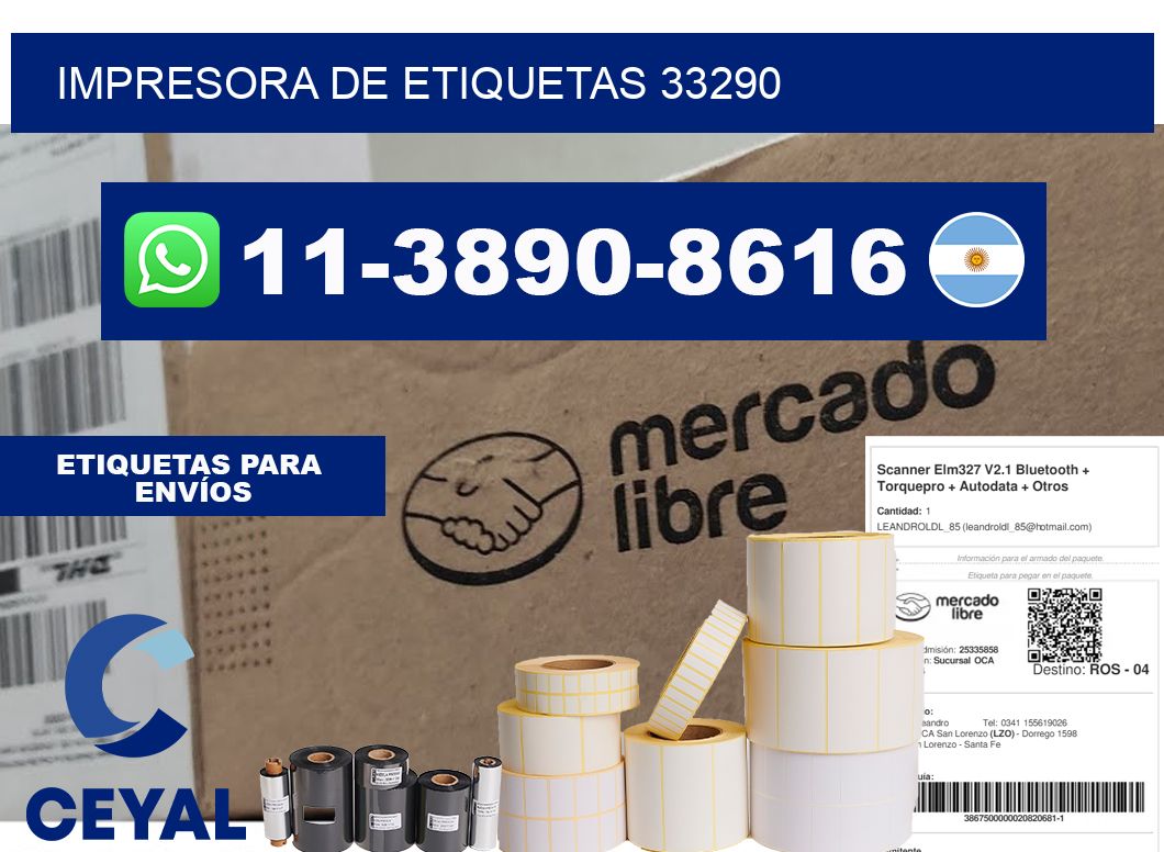 impresora de etiquetas 33290