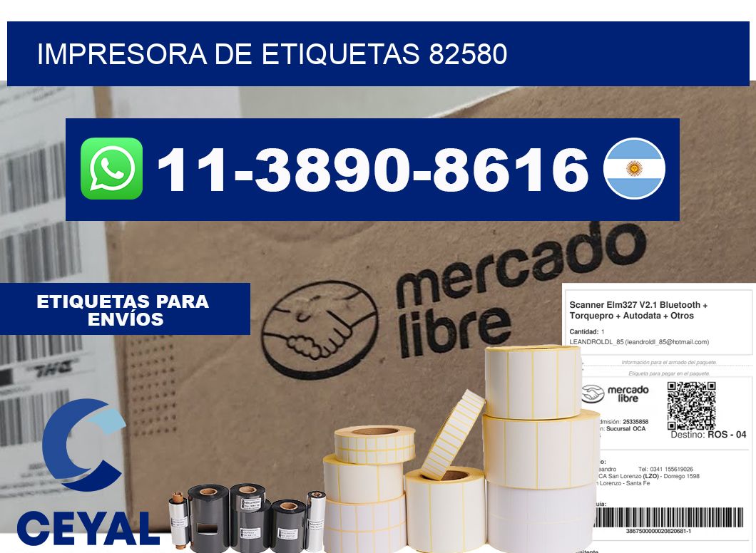 impresora de etiquetas 82580