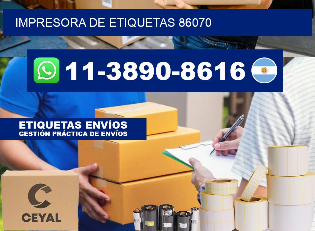 impresora de etiquetas 86070