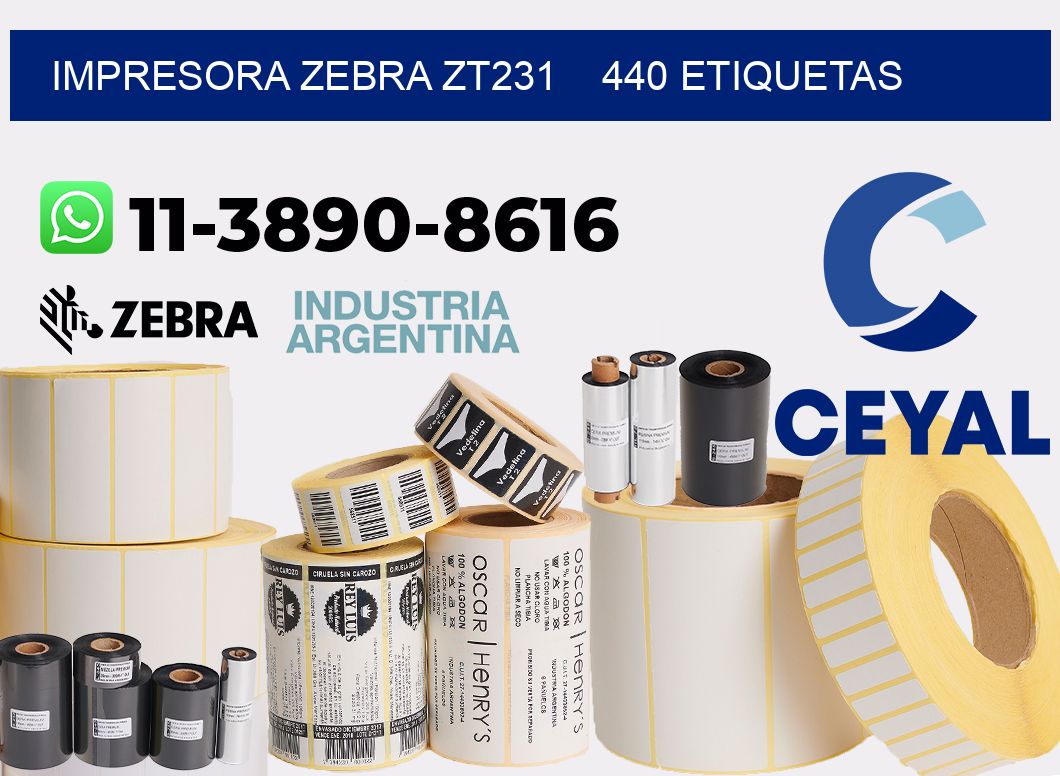 impresora zebra zt231    440 etiquetas