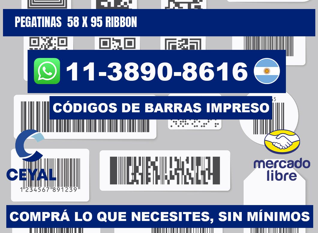 pegatinas  58 x 95 ribbon
