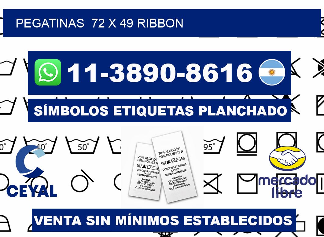 pegatinas 72 x 49 ribbon