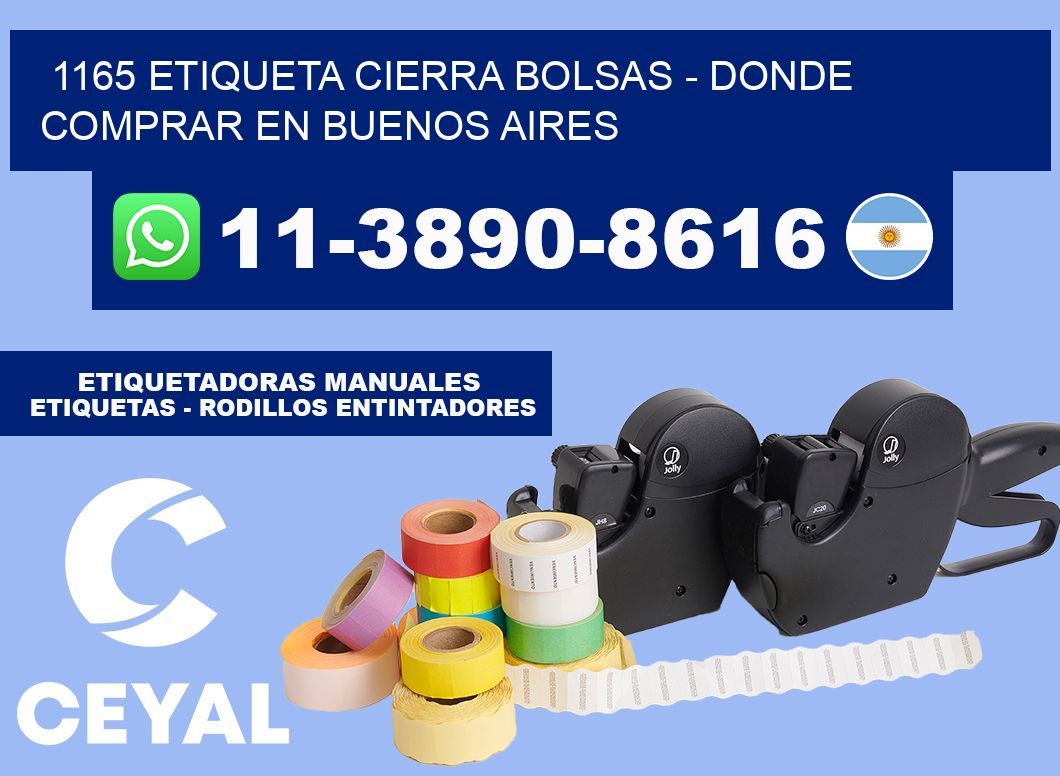 1165 etiqueta Cierra Bolsas - Donde Comprar en Buenos Aires