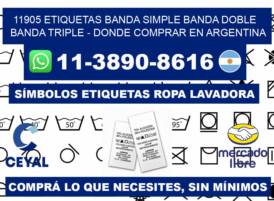 11905 etiquetas banda simple banda doble banda triple - Donde Comprar en Argentina